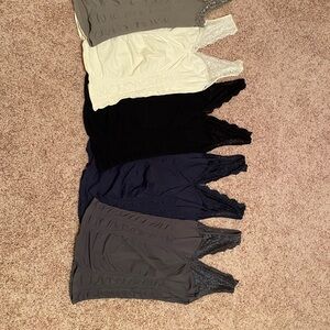 Lace camisoles, selling group of 5 or will split up, all are one size
